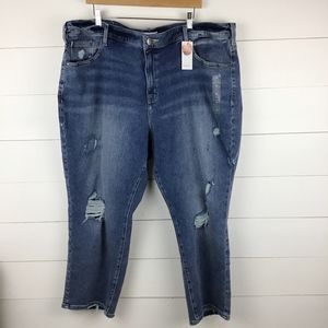 Lane Bryant 26 High Rise Straight Magic Waist New